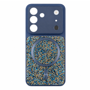 Shiny Diamond with Magnetic Case for Samsung Galaxy S26 - Navy Blue